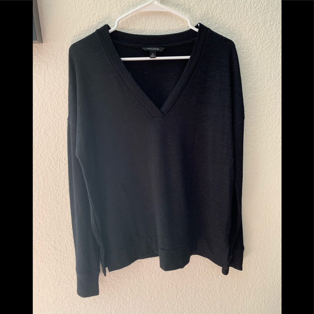 Banana Republic Black vneck sweater